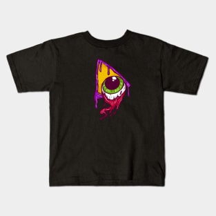 Grime Melted Illuminati Eyeball Kids T-Shirt